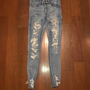 American Eagle Ne(X)t level stretch ripped jeans